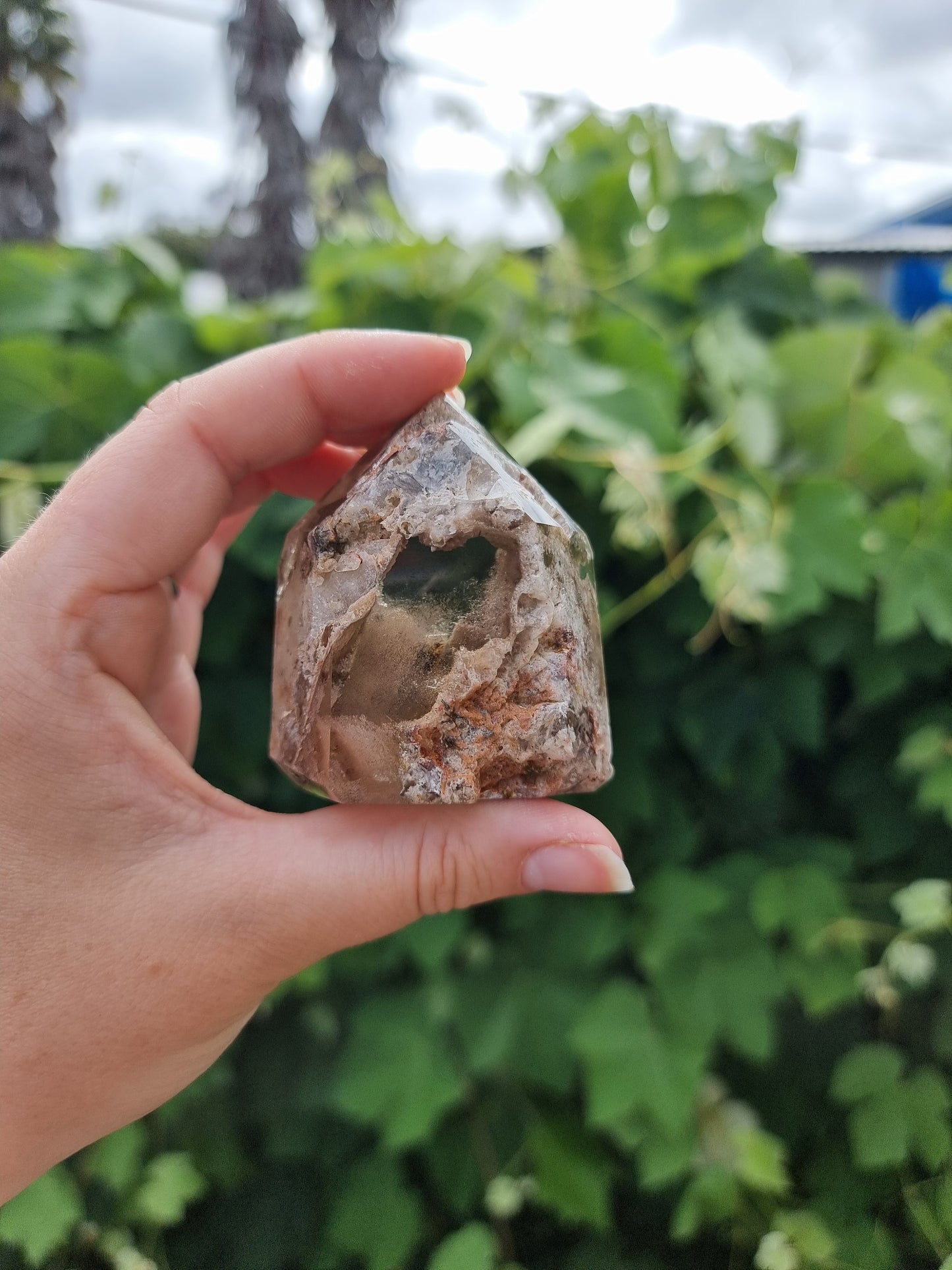 Garden Quartz/Lodolite Point #6