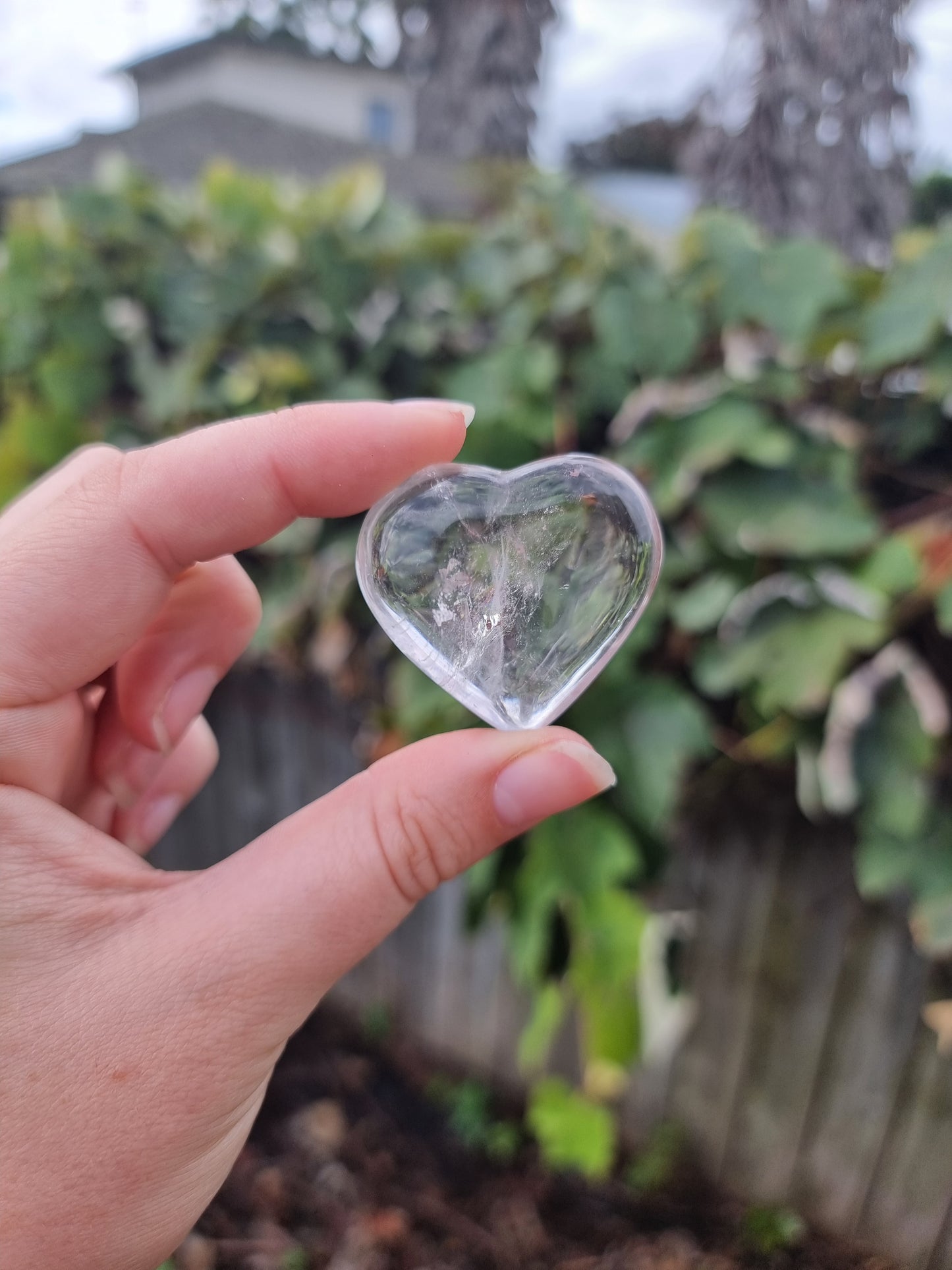 Clear Quartz Small Heart #6