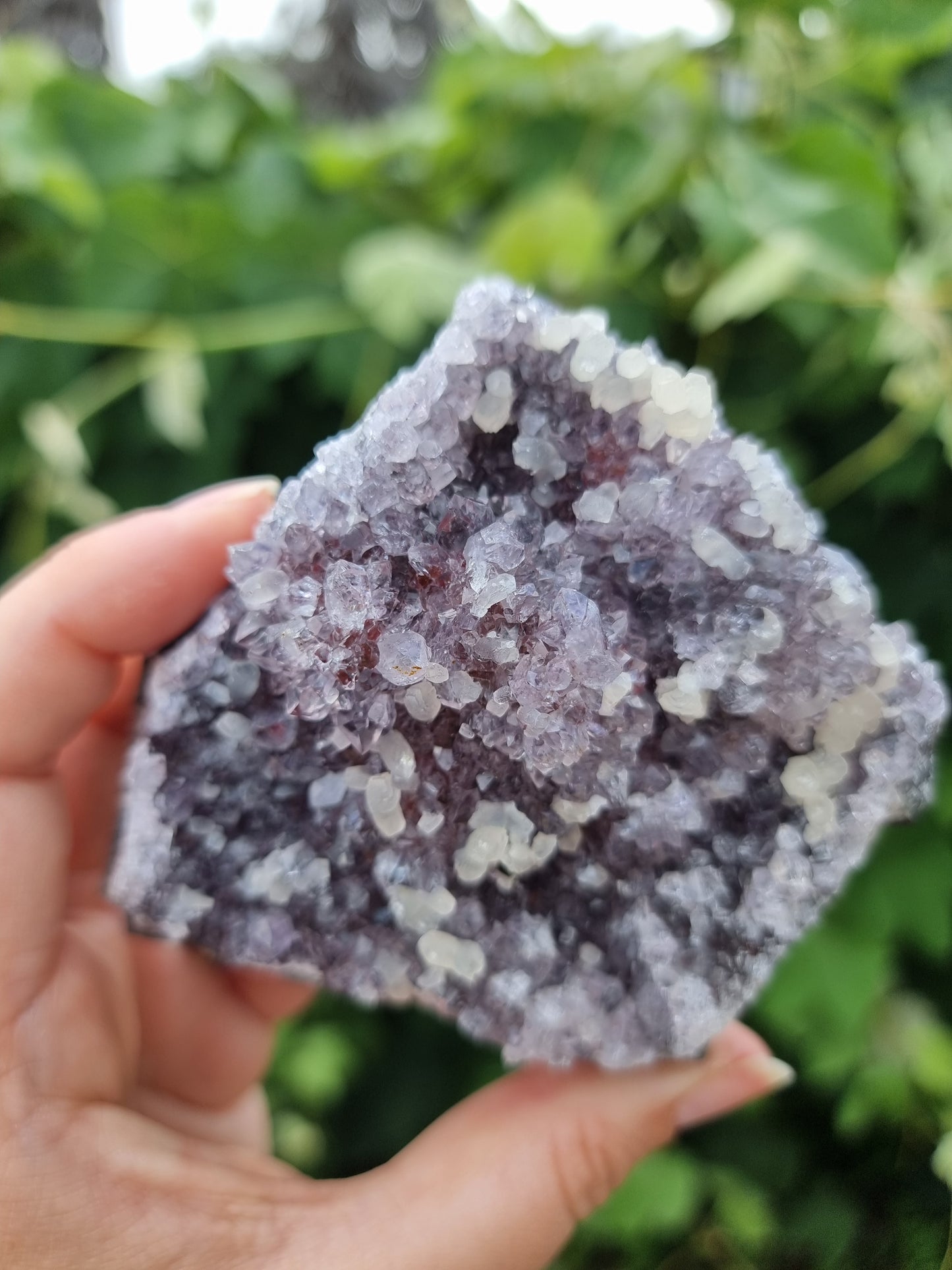 Amethyst Cluster with Calcite #1