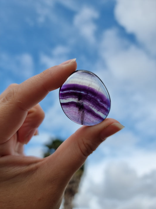 Rainbow Fluorite Flatstone #5