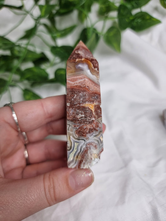 Mexican Crazy Lace Agate Point #1