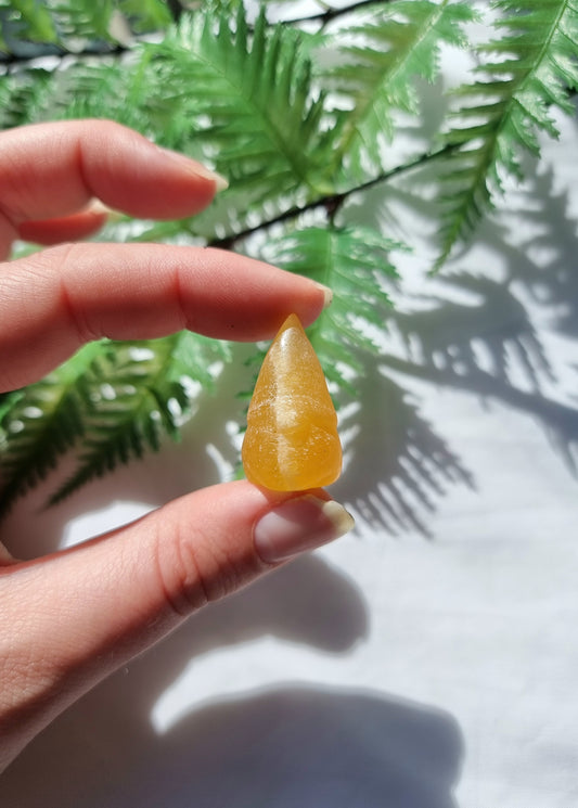 Mini Orange Calcite Gnome