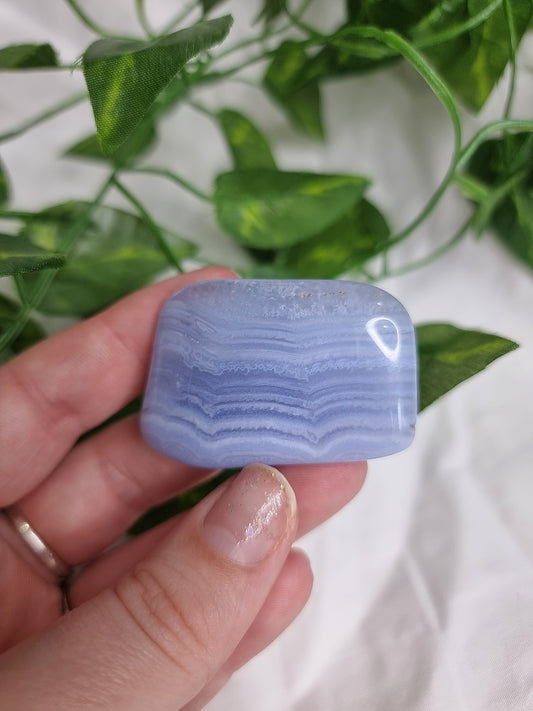 Blue Lace Agate XL Tumble #1