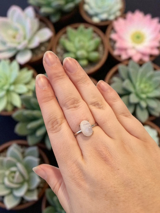 Sterling silver Ajustable Moonstone Ring #2