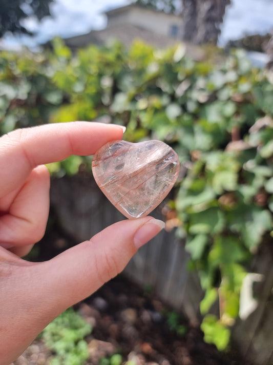 Fire Quartz Small Heart #2