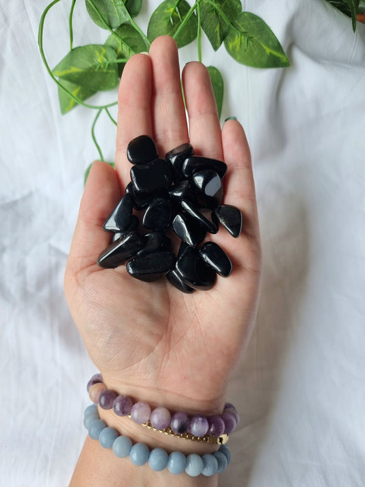 Small Black Obsidian Tumbles