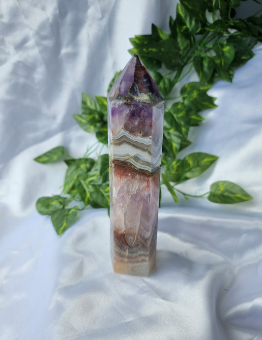Amethyst With Crazy Lace Tower 1