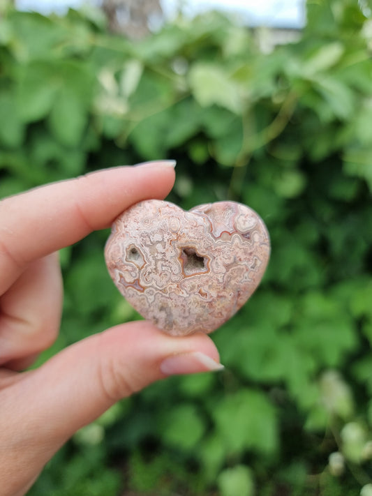 Pink Crazy Lace Heart #6