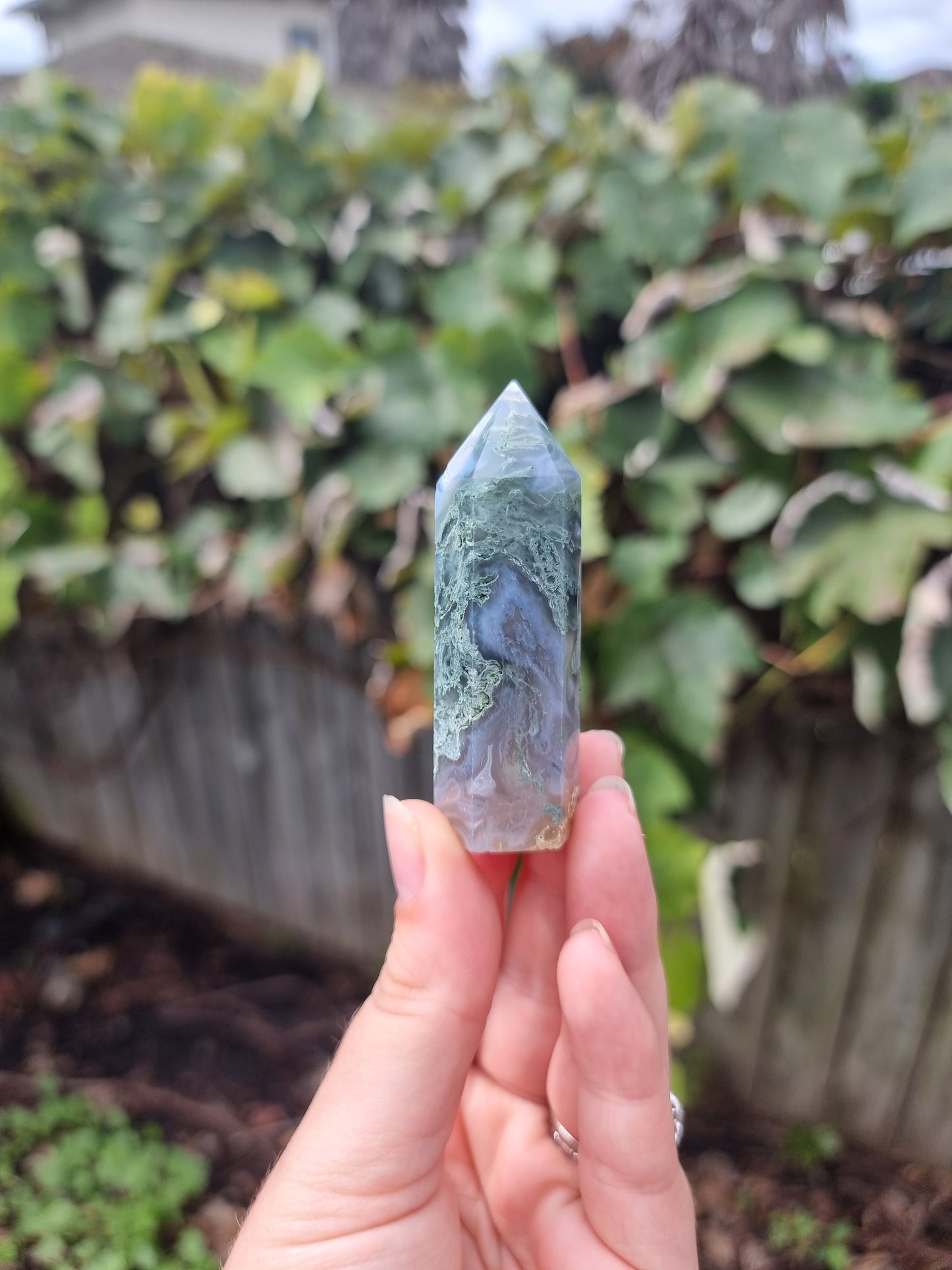 Small Moss Agate Point #1