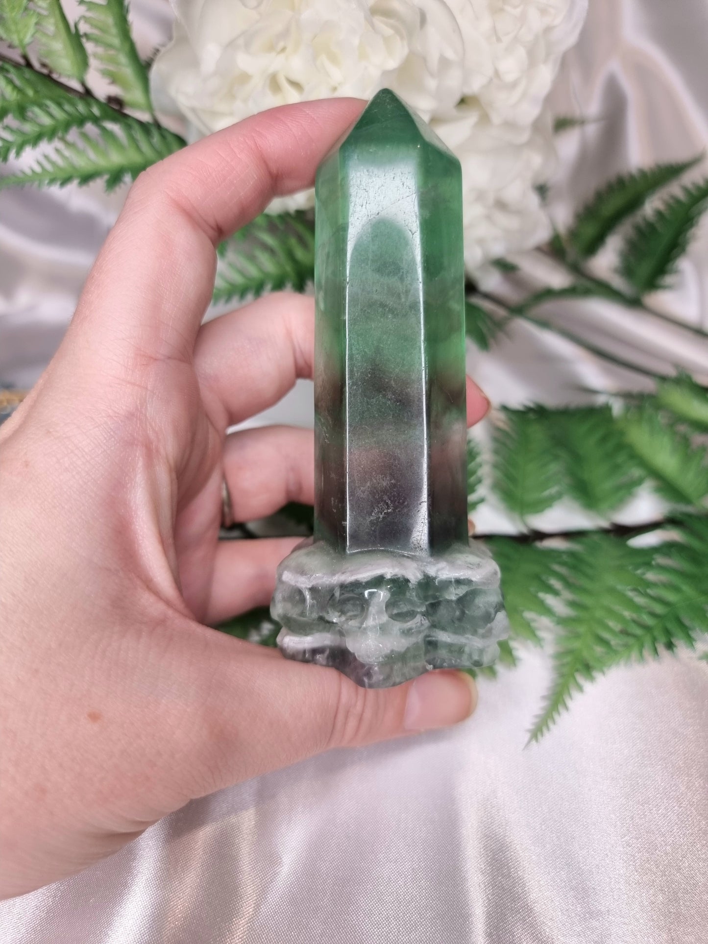 Green Fluorite Skull Point