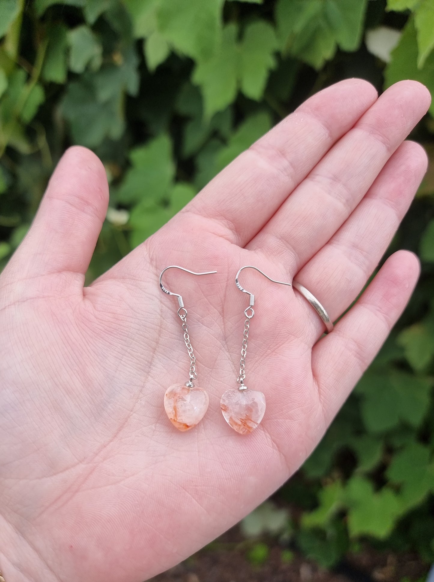 Sterling Silver Fire Quartz Earings #1