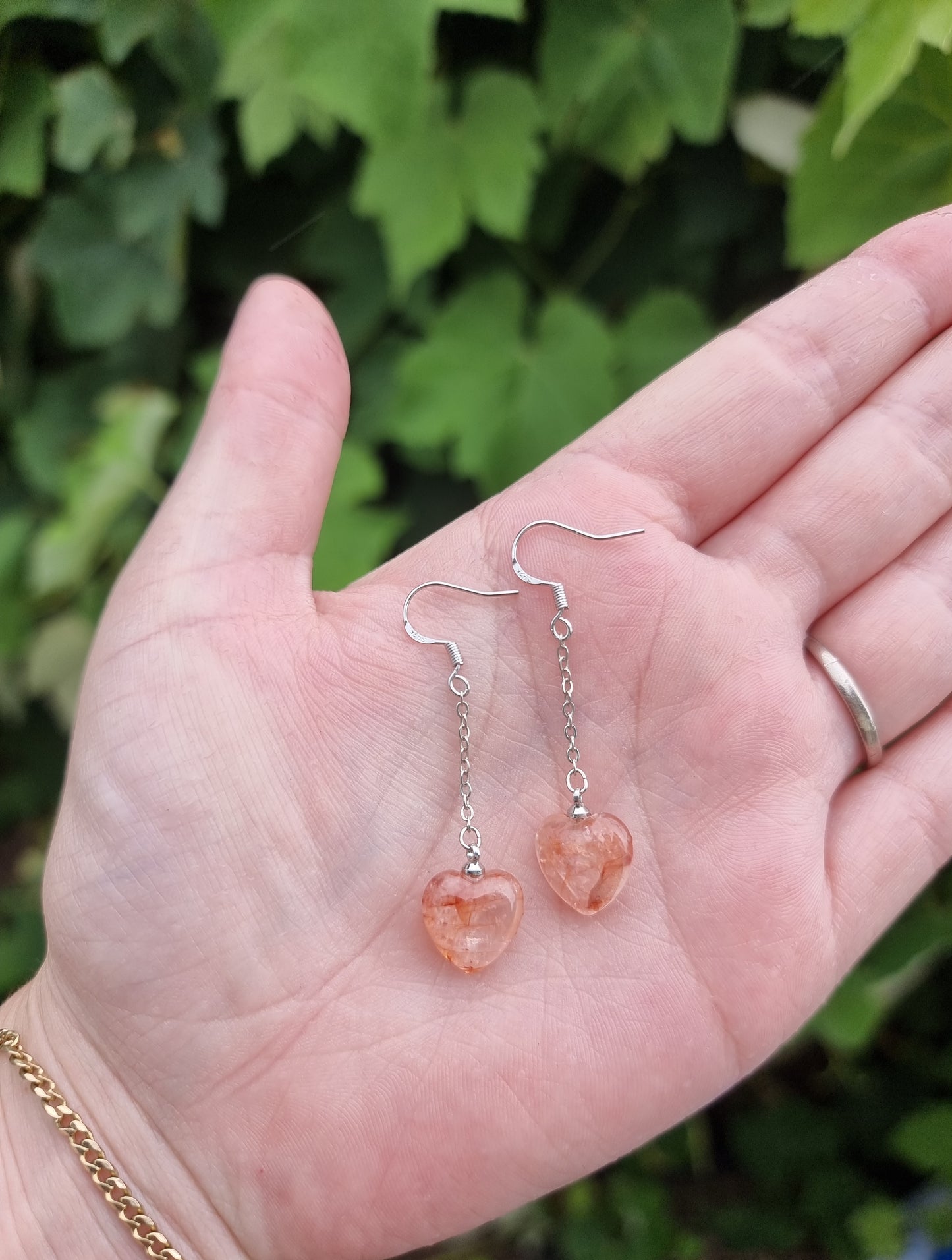 Sterling Silver Fire Quartz Earings #2