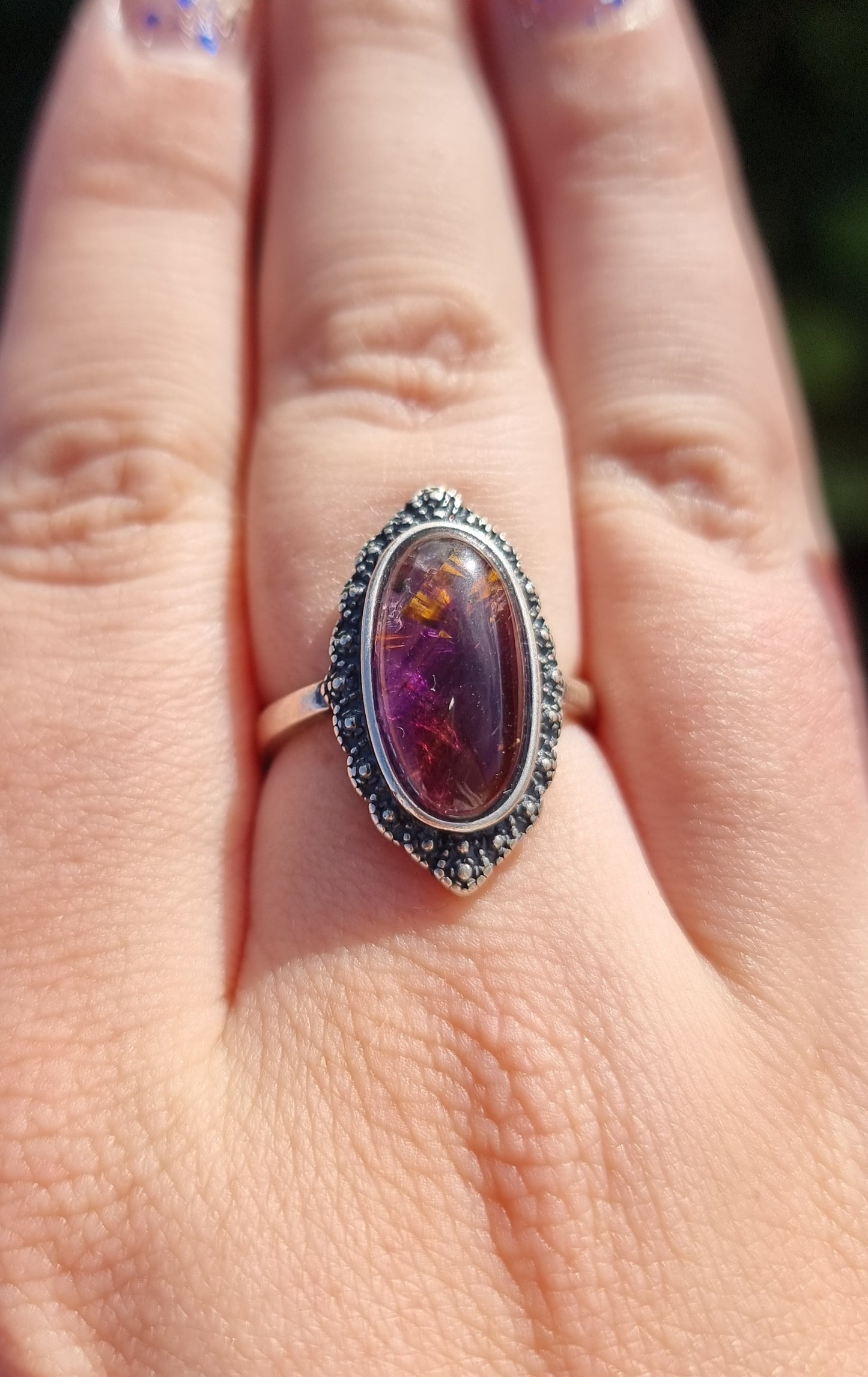 Sterling Silver Auralite 23 Ring #1