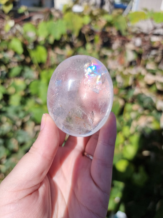 Clear Quartz Palmstone #2