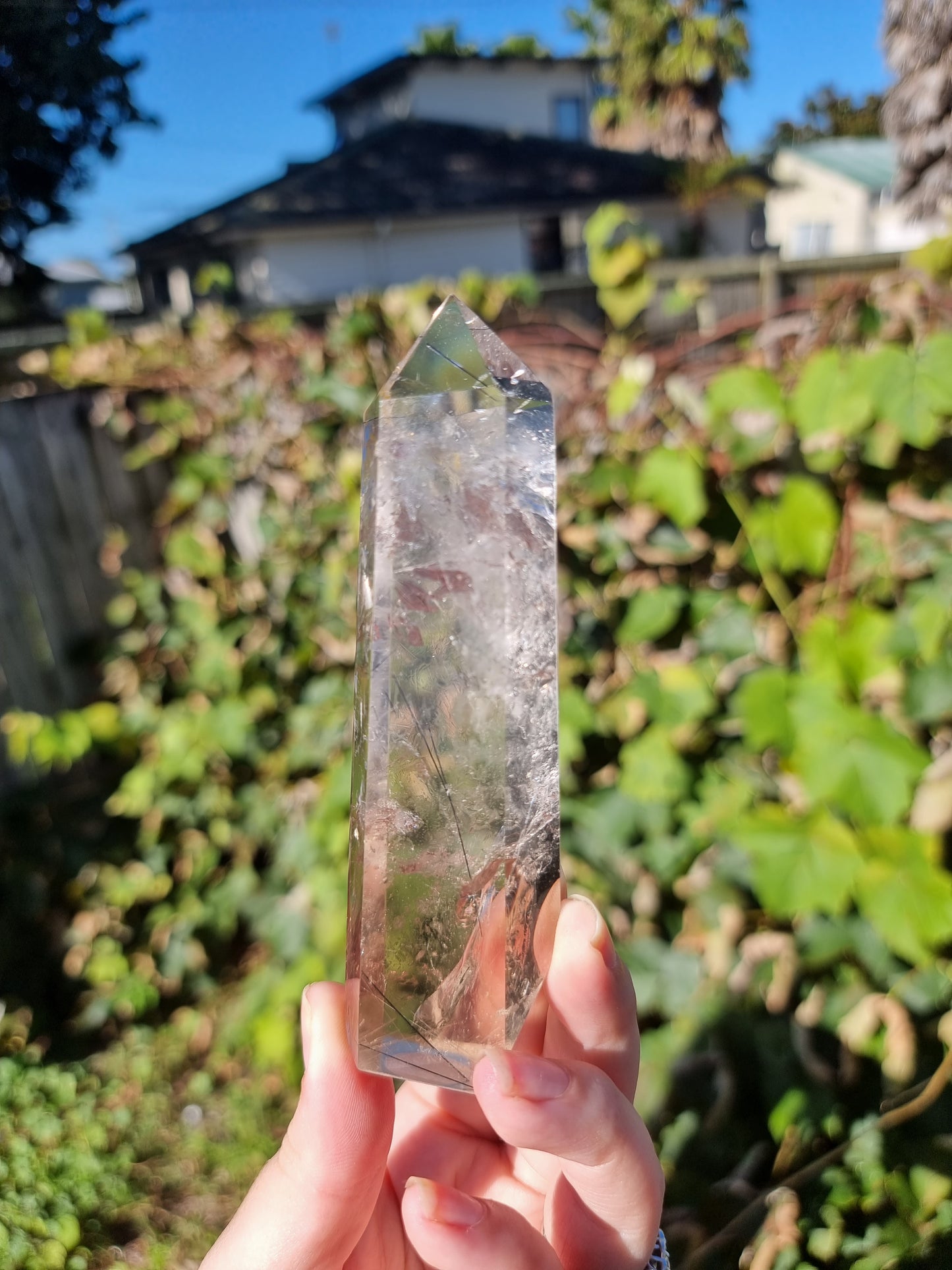 Black Tourmaline In Quartz Point #3