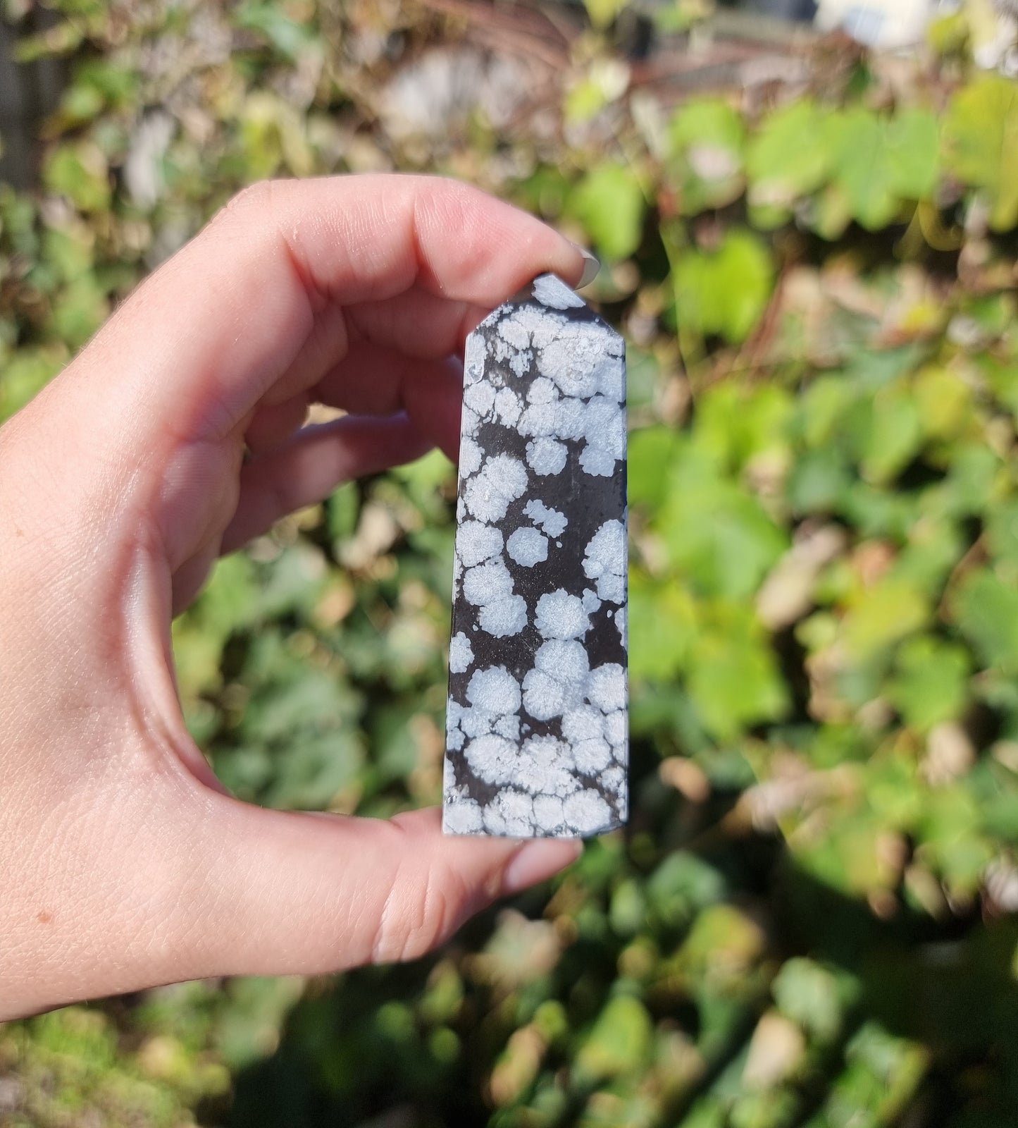 Snowflake Obsidian Point #5