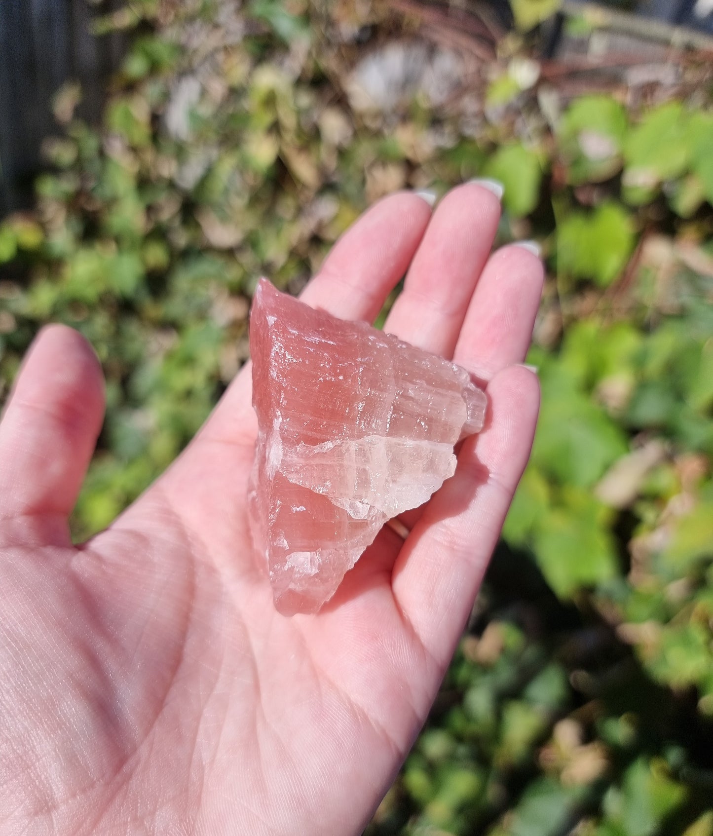 Rose Calcite Raw Large