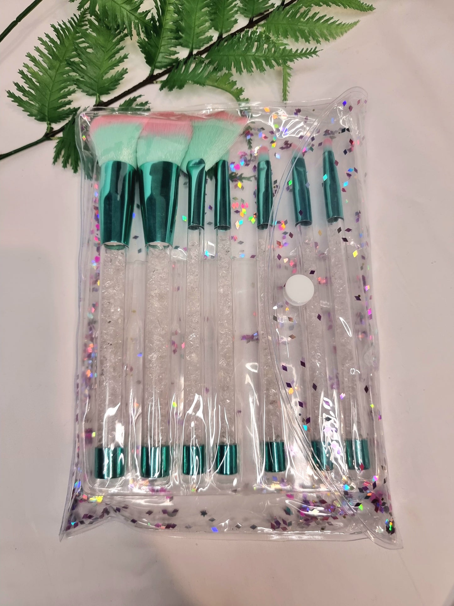 Crystal Chip Makeup Brushes