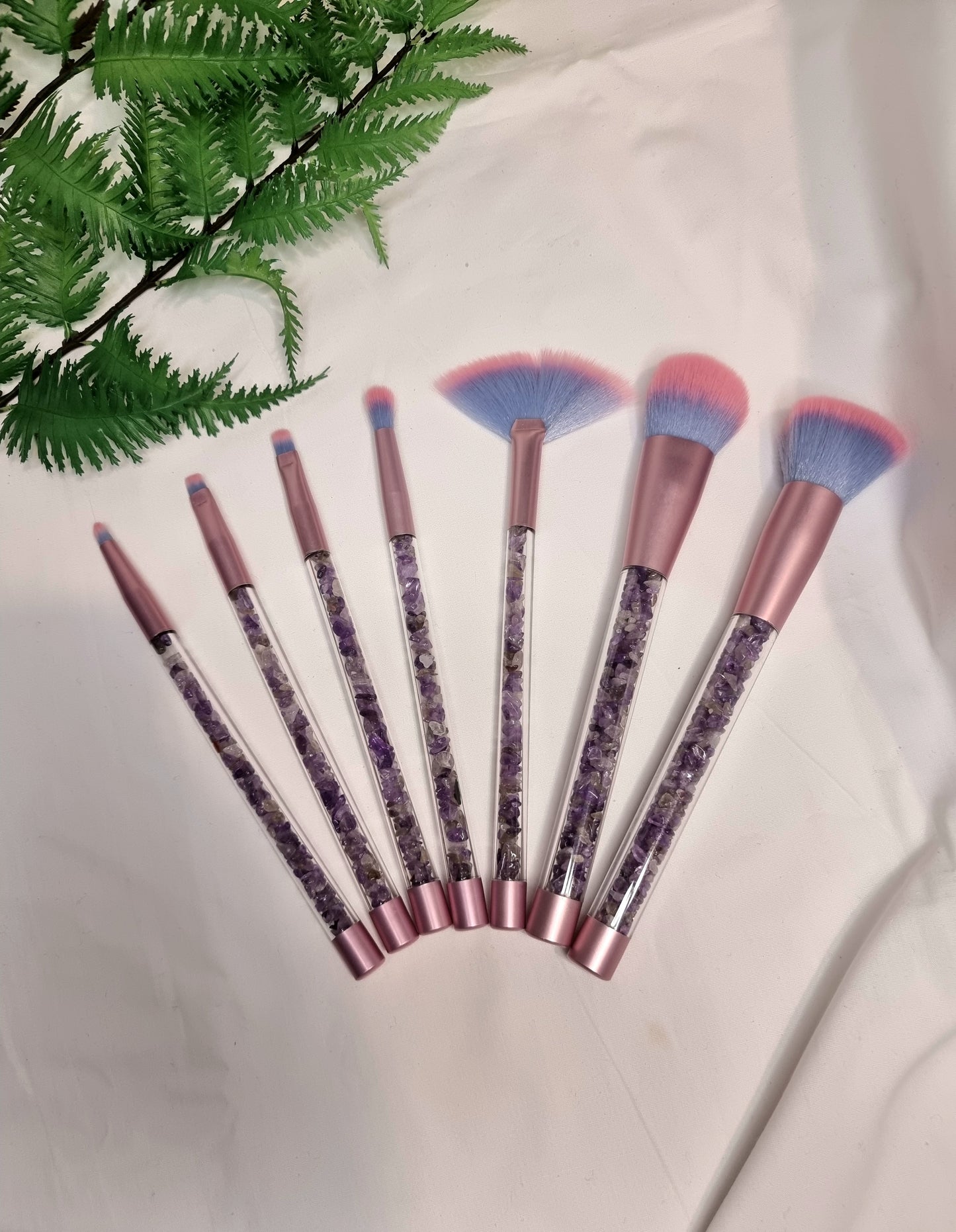 Crystal Chip Makeup Brushes