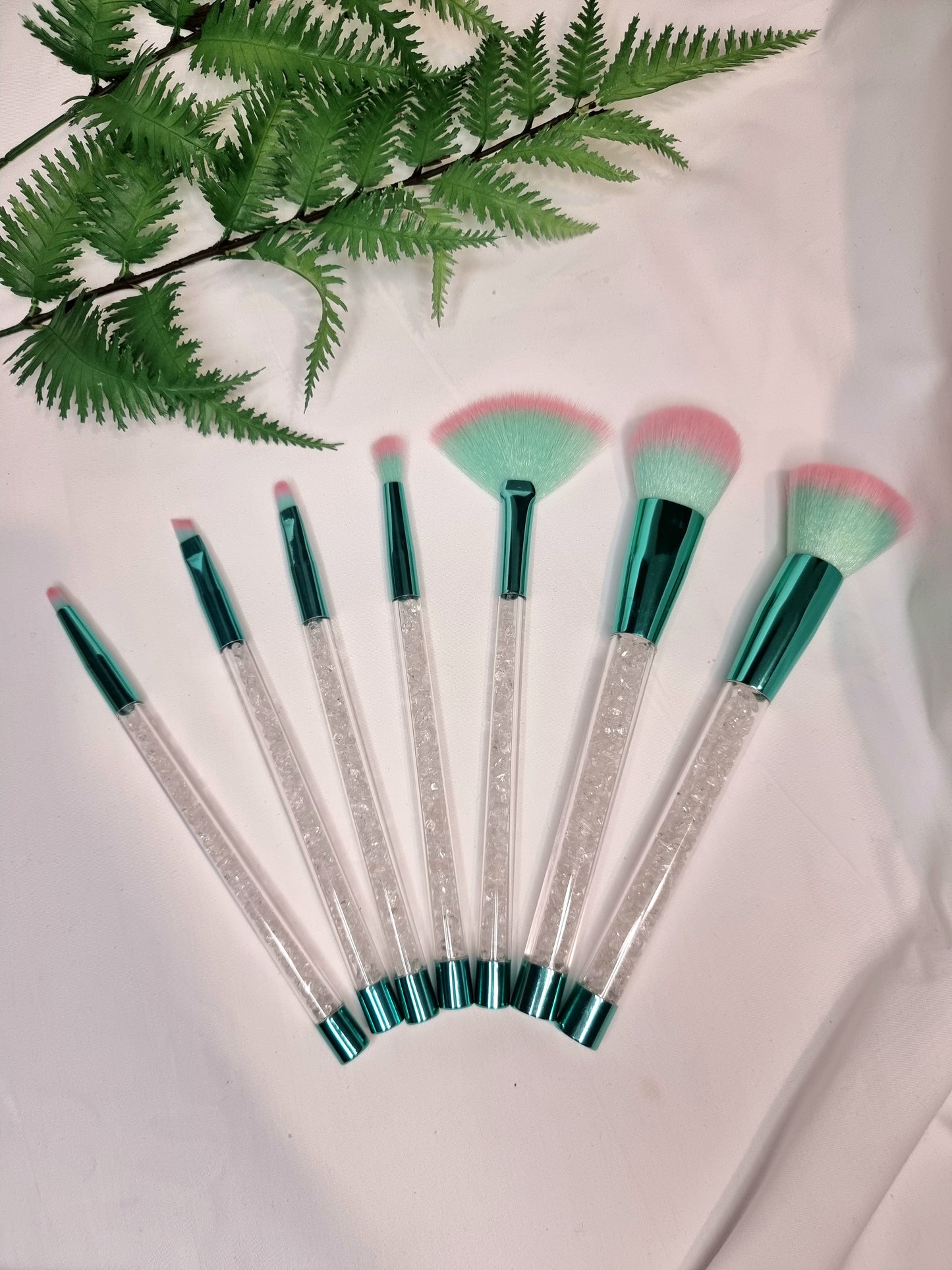 Crystal Chip Makeup Brushes