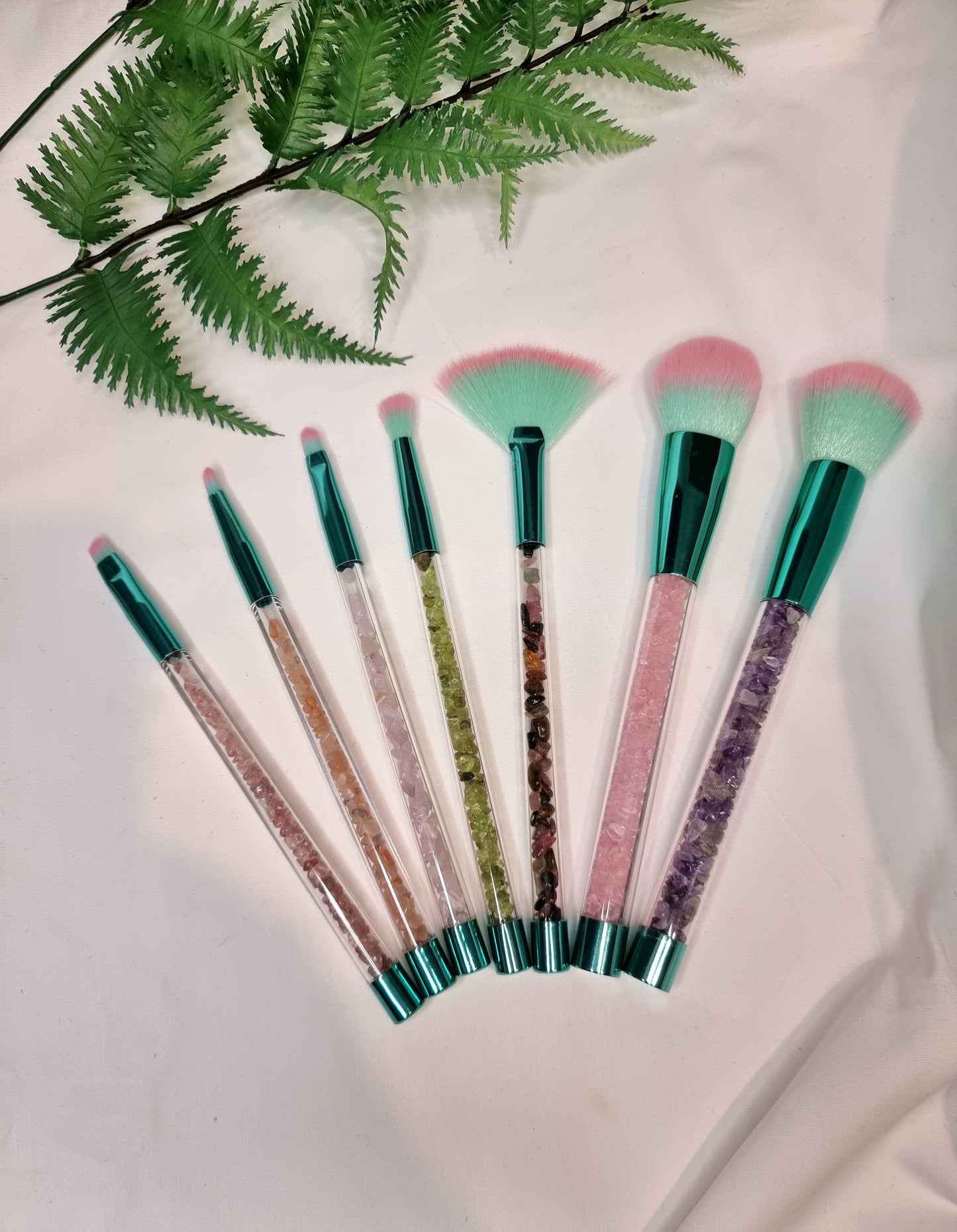 Crystal Chip Makeup Brushes