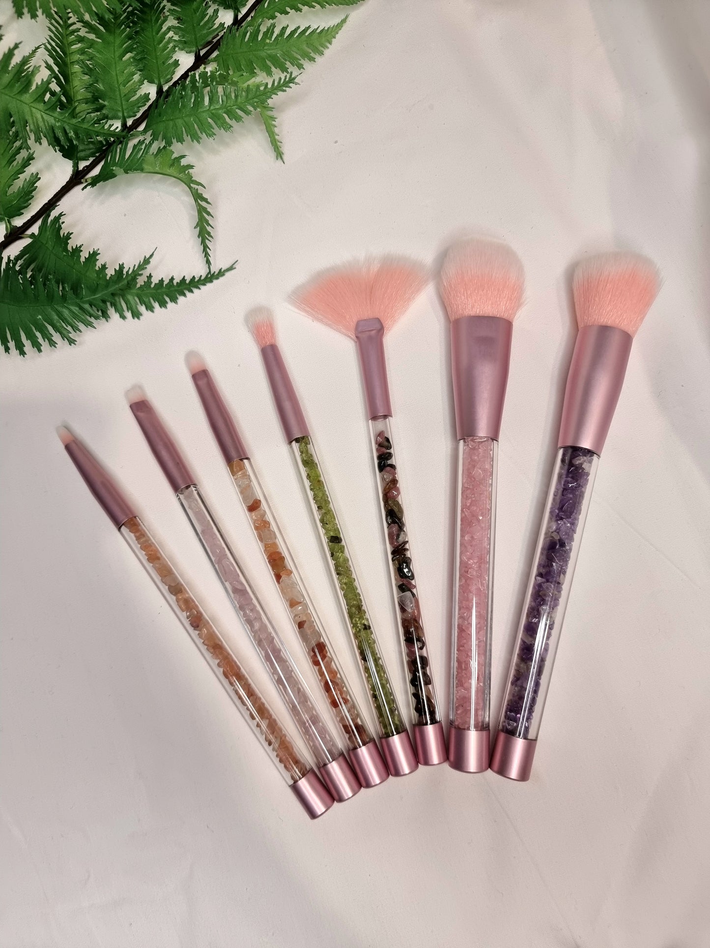 Crystal Chip Makeup Brushes