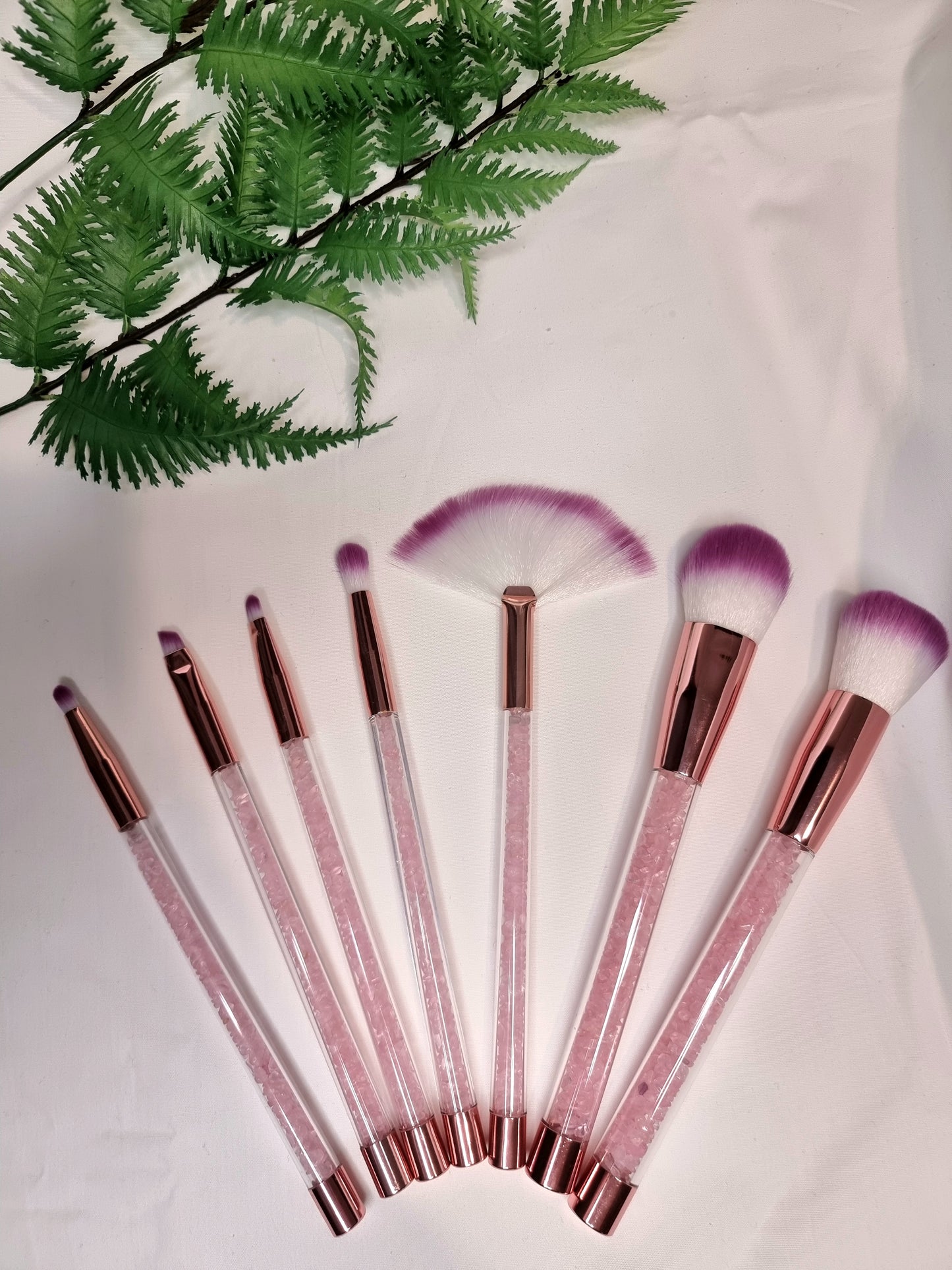 Crystal Chip Makeup Brushes